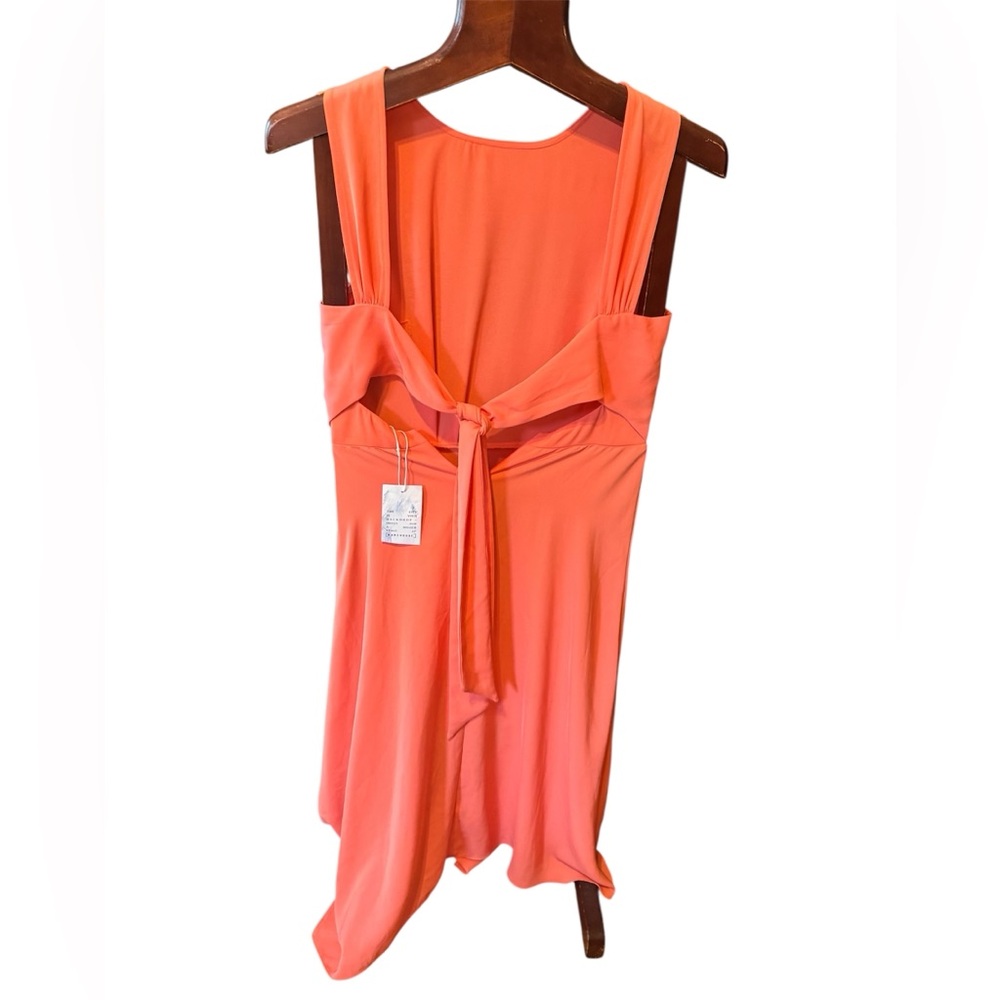 Warehouse Orange Pink Asymmetrical Sundress brand new with tags size  8
